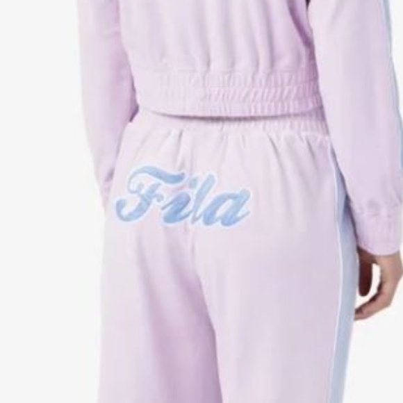 Fila Pants - Fila Valery Velour Track Pants Orchid NWT